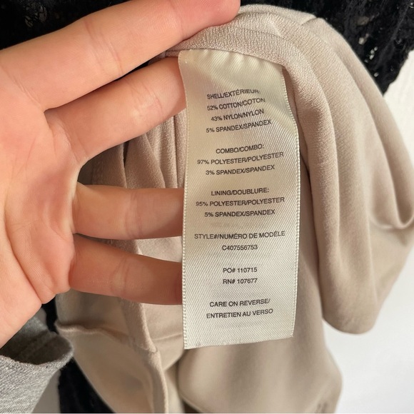 Alice + Olivia Mia Lace Maxi Dress Black See Through Deep Plunge V Neck Slit 4 - Picture 9 of 14